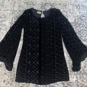 Show Me Your Mumu Black Velvet Mini Dress